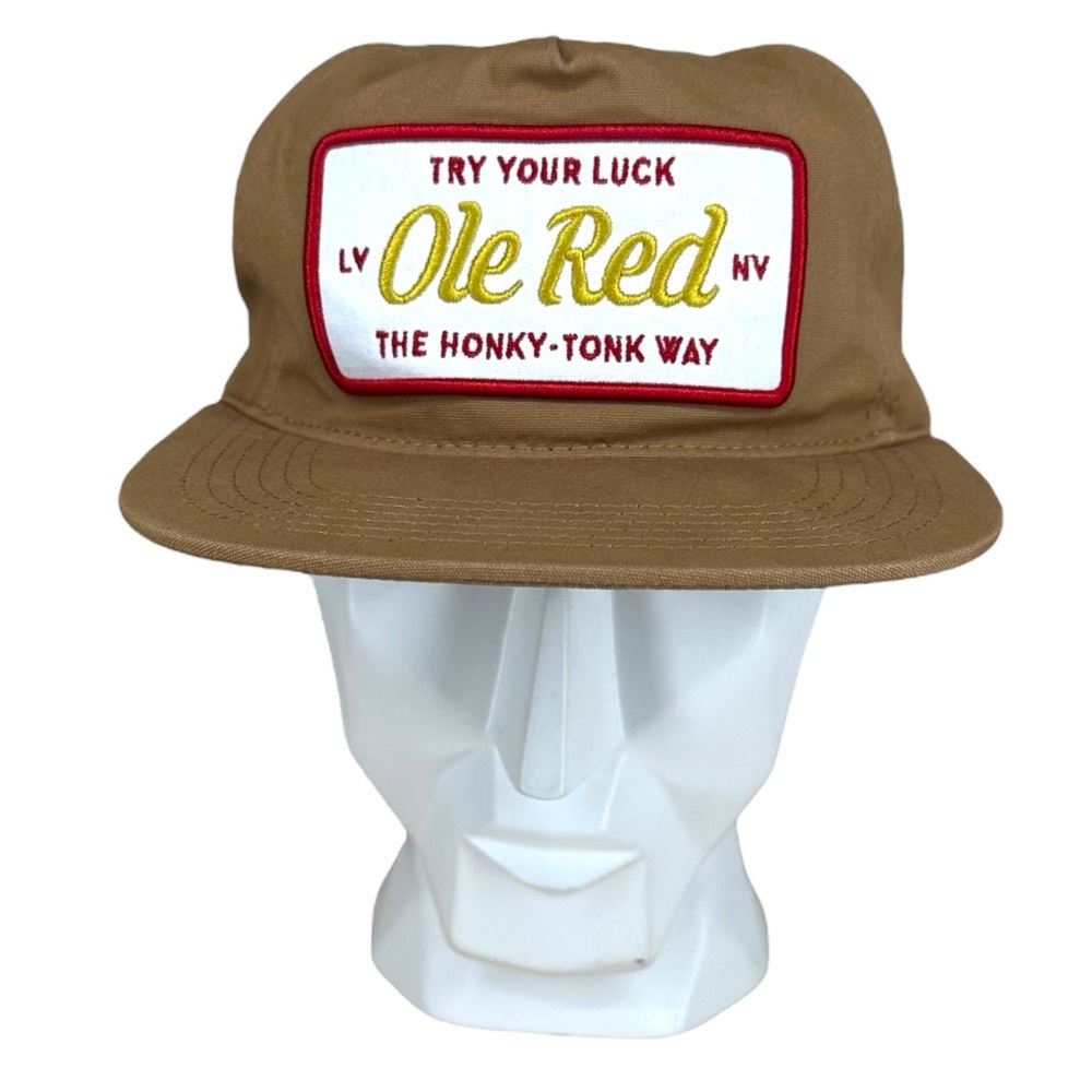 Ole Red Baseball‎ Hat Brown Logo Blake Shelton Country Vegas Try Your Luck